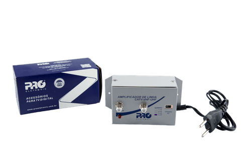 AMPLIF. DE LINHA PARA DISTRIBUICAO DE SINAIS DE TELEVISAO VHF/UHF 30DB BIVOLT