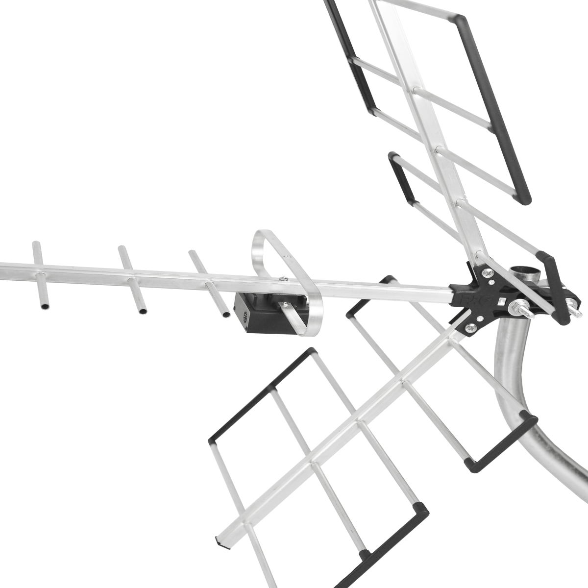 Antena resistente a sol e chuva, mostrando durabilidade e prote&ccedil;&atilde;o UV