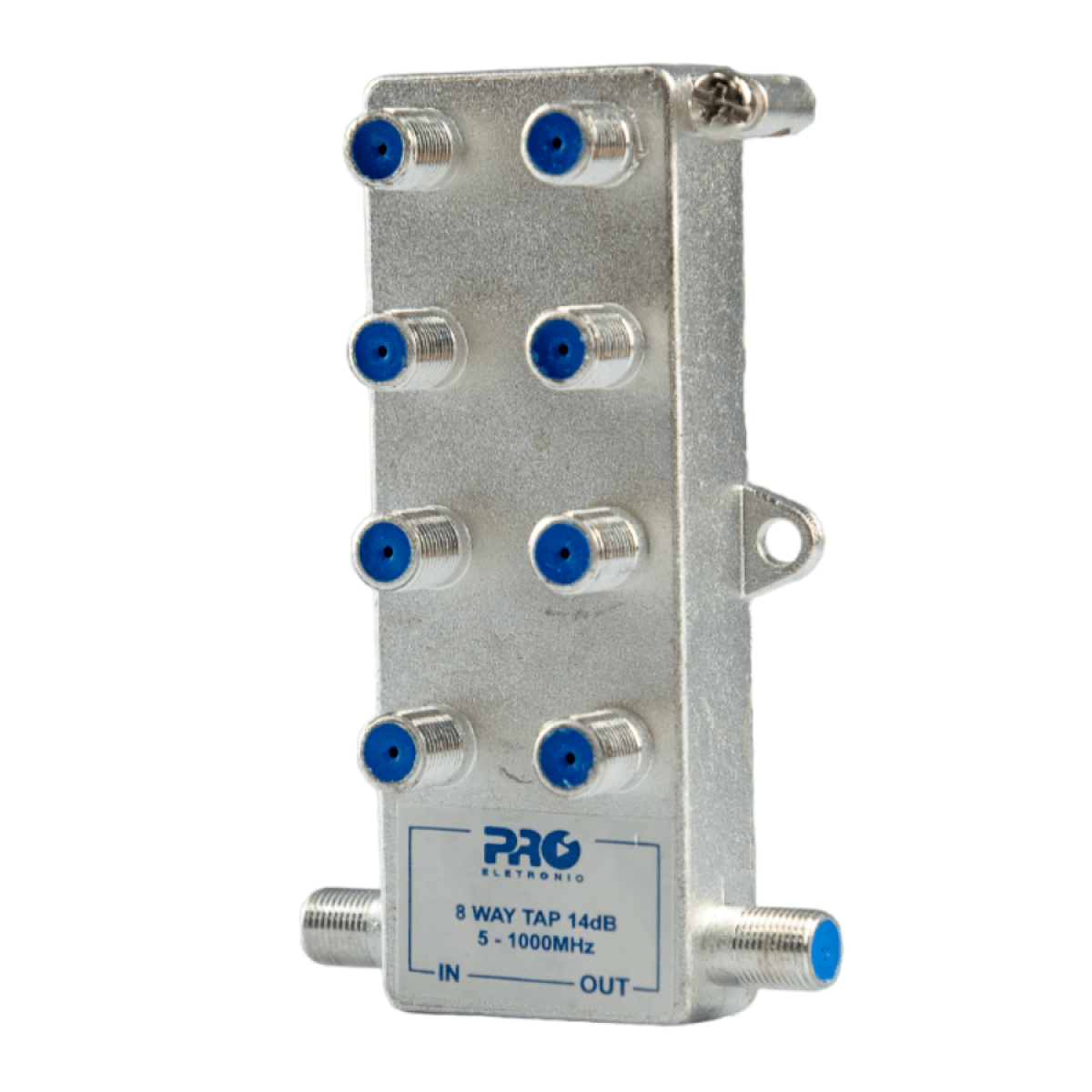 Vis&atilde;o geral da Tomada TAP PROTT-8014 com suas 8 sa&iacute;das